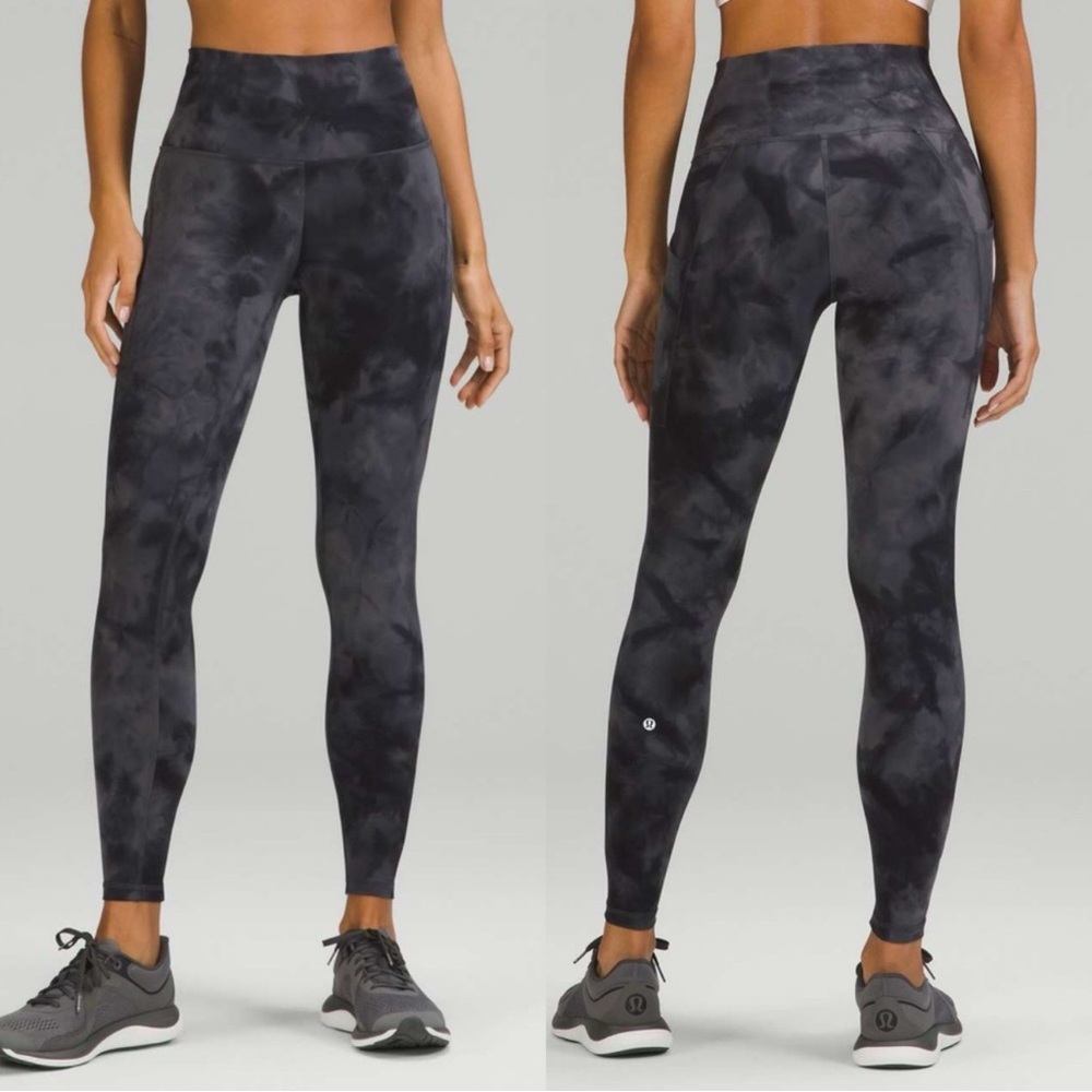 Lululemon Wunder Train High-Rise Tight with Pockets 25" Diamond Dye Pitch